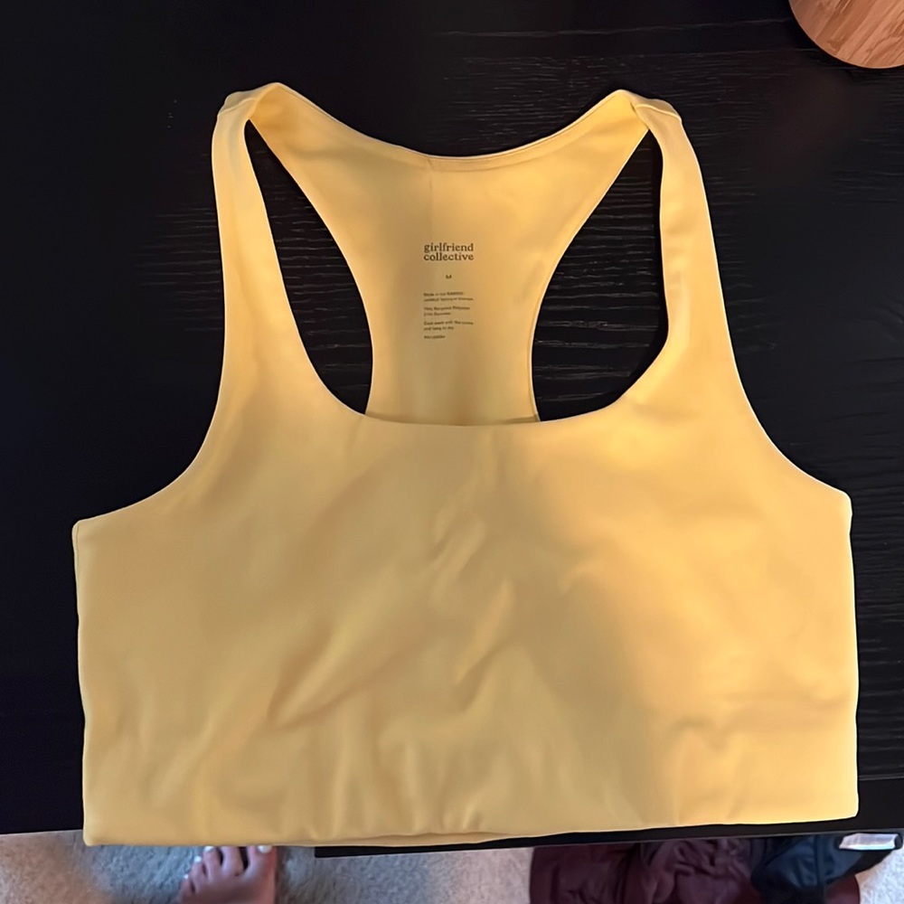 Girlfriend Collective Yellow Paloma bra